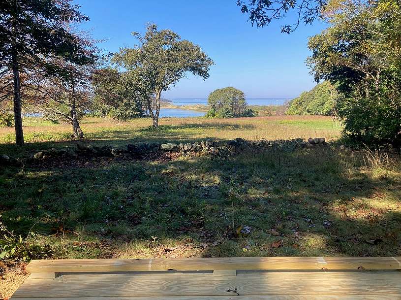 view of pond