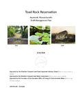 Toad Rock Reservation Draft Management Plan