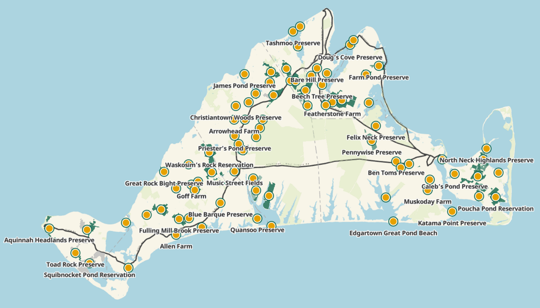 Map of Martha’s Vineyard